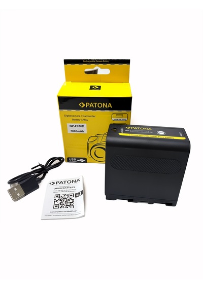 Patona Np-f970d 1390m 7800mah Li-ıon Kamera Bataryası Sony Np-f970 Uyumlu