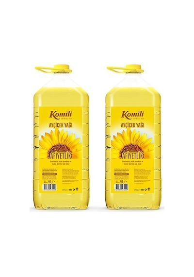 Komili Ayçiçek Yağı Pet Dar Ağız 2 x 5 L
