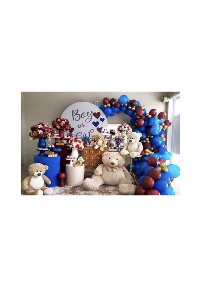 Pastel Balon Krom Balon Zinciri Mix