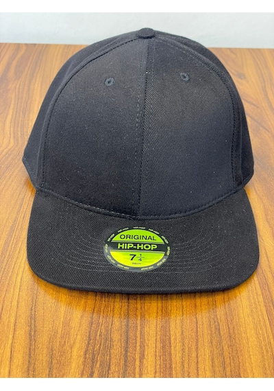 Hamze Hip Hop Snapback Rapper Basic Gabardin Cap Şapka Siyah