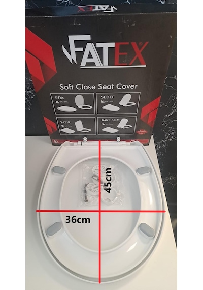 Fatex Era Soft 36 X 45 Cm Yavaş Kapanan Plastik Klozet Kapağı Diğer