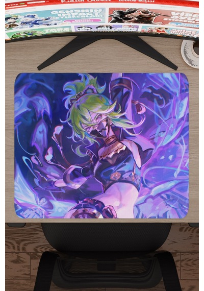 Kuki Shinobu Genshin Impact Anime Oyuncu V1 - 48x40 Xl Gaming Mouse Pad Fare Altlığı