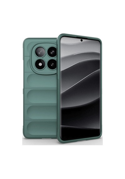 Xiaomi Redmi Note 14 Pro 5g Kılıf Optimum Silikon - Koyu Yeşil 0.2M-Çok Renkli