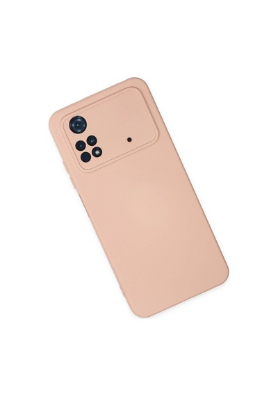 Cosmotex Newface Xiaomi Poco M4 Pro 4g Kılıf Nano İçi Kadife Silikon - Pudra