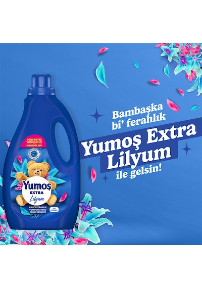 Extra Konsantre Çamaşır Yumuşatıcısı Lilyum 105 Yıkama 2520ml X3 Diğer