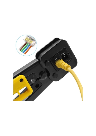 Yeni Nesil Delikli Rj45 Rj11 8P/6P Cat6 Cat5 Cat5E Ağ Pensesi