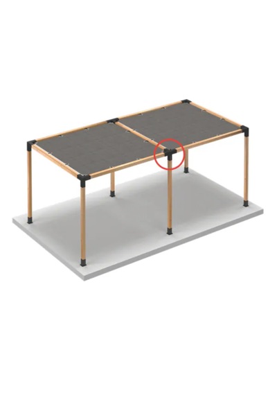 Pergola 4 Kollu Orta Kenar Bağlantı -b1yapı