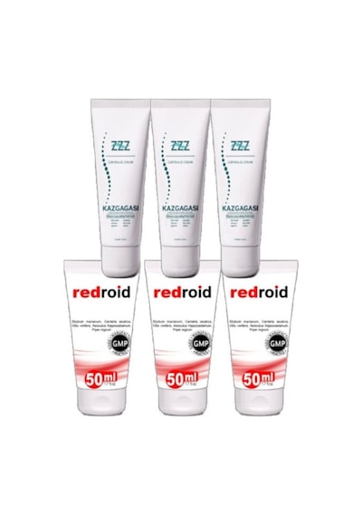 Kaz Gagası 100 Ml Rahatlatıcı Kremi Redroid Rahatlatıcı Için 50 Ml Set Paket