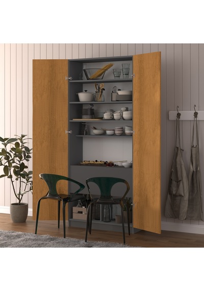 Asra Trend Modern Dolaplı Çalışma Masası MD001 %100 MDF Katlanır Raflı Ofis Yemek Masası Petra-Antrasit Asra Trend Modern Dolaplı Çalışma Masası MD001 %100 MDF Katlanır Raflı Ofis Yemek Masası Petra-Antrasit