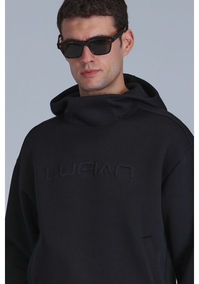 Lufian Erkek Robust Sweatshirt 112030136 Siyah Siyah