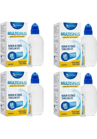 MultIsınüs Burun ve Sinüs Temizleme Kiti 20X240Ml 4 Kutu