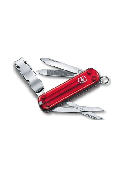 Victorinox Tırnak Makaslı Kamp Çakı Kırmızı Şeffaf 0.6463.T Kırmızı