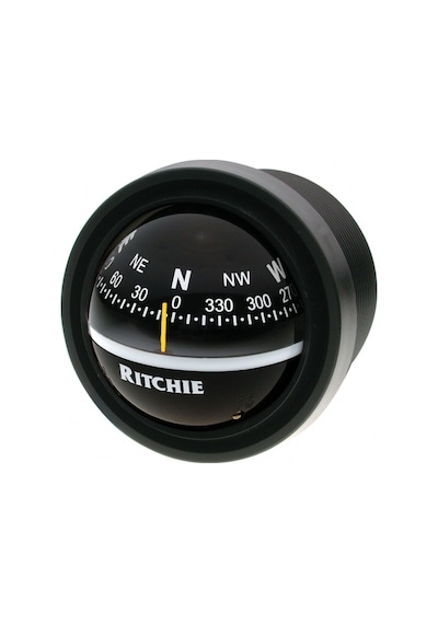 Ritchie Marine Siyah Gömme Pusula 12v Aydınlatmalı