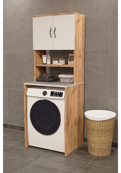 Çamaşır Makinesi Üstü Banyo Dolabı Rafı Atlantik Çam Çok Renkli Çamaşır Makinesi Üstü Banyo Dolabı Rafı Atlantik Çam Çok Renkli