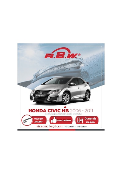 RBW Honda Civic HB 2006 - 2011 Ön Muz Silecek Takım