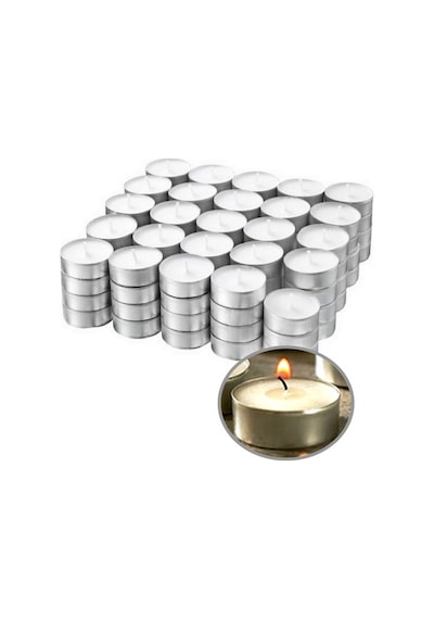100 Lü Tea Light Mum Beyaz Tealight Mum