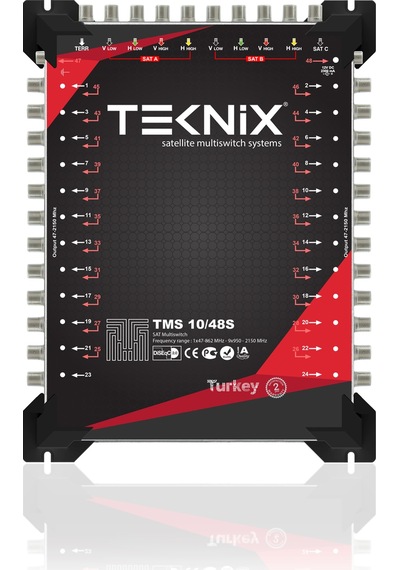 10x48 Sonlu Uydu Dağıtım Santrali Teknoline Multiswitch