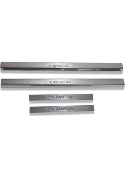 Alminox Fıat Linea Krom Kapı Eşiği 2006 Ve Üzeri 4 Parça Paslanma