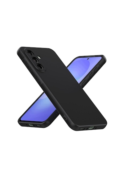 Samsung Galaxy A37 Uyumlu Silikon Kılıf - Pastel Renk Tonu Kamera Korumalı Esnek Kapak - Siyah