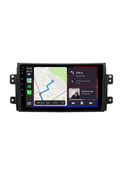 Suzuki Sx4 2008-2013 Android Multimedya Carplay Android Auto Navigasyon Kameralı 4gb Ram 64gb 9"