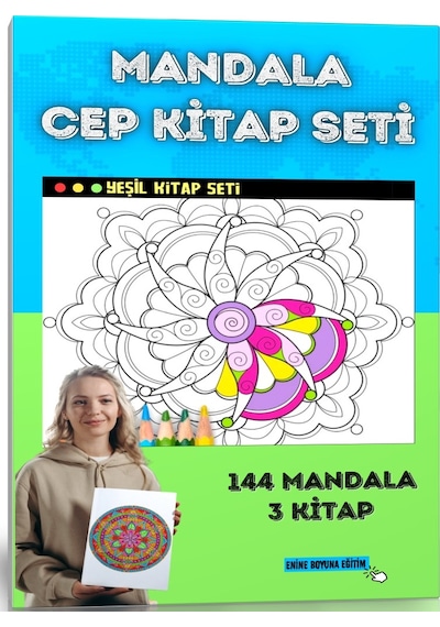 Mandala Cep Kitap Seti Yeşil Serisi