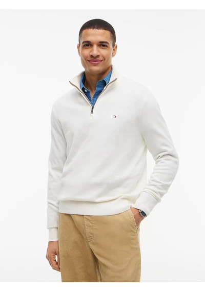 Erkek Tommy Hilfiger Logolu Yarım Fermuarlı Bisiklet Yakalı Erkek Kazak Ekru- Kazak Mw0mw28049 Z00 Ekru- Erkek Tommy Hilfiger Logolu Yarım Fermuarlı Bisiklet Yakalı Erkek Kazak Ekru- Kazak Mw0mw28049 Z00 Ekru-