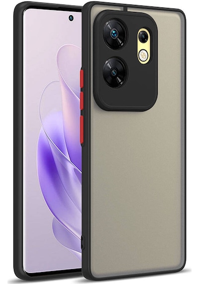 İnfinix Zero 30 4g Kılıf Zore Hux Kapak Siyah