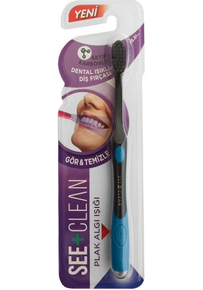 See + Clean Plak Algı Işıklı Aktif Karbonlu Diş Fırçası