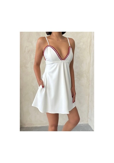 Verymoda Askıllı Elbise Vmd2793 Krem