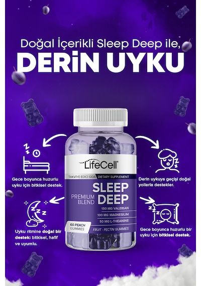 Sleep Deep Stressiz ve Derin Uyku İçin Kompleks Takviye Edici Gıda﻿﻿