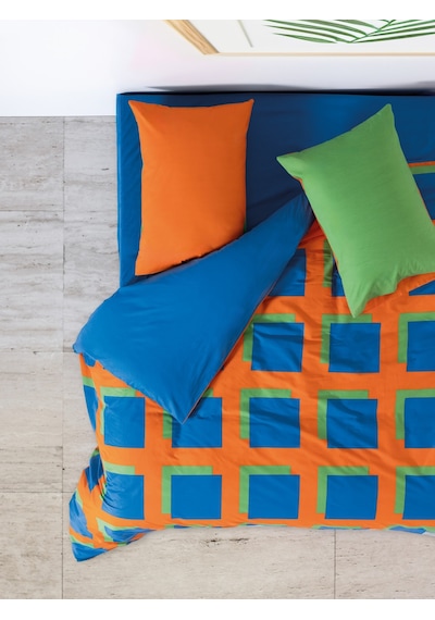 Cozy Home Popping Colors Çift Kişilik Lastikli Çarşaflı Nevresim Takımı Venus Mavi