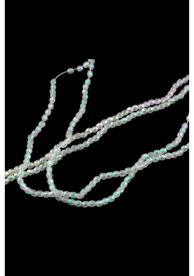 Şeffaf Janjan 4 Mm Plastik Boncuk Aksesuar Takı Malzemesi 25 Gr