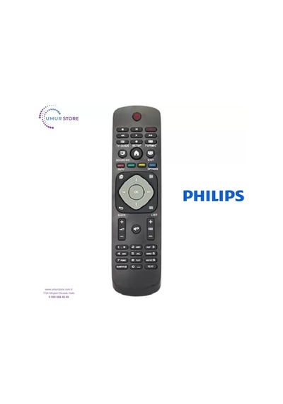 Philips İle Uyumlu 40puk6400/12 4k Led Televizyon Kumandası