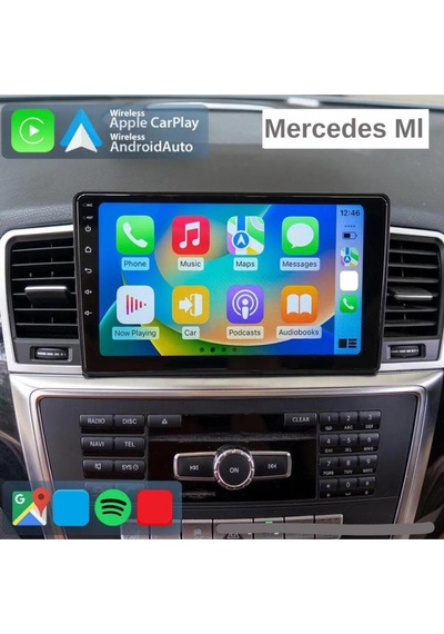 Mercedes Ml Android Gps Carplay 8+256 Gb Kamera + Çerçeve 2012-2015 Yazılımsal 9"
