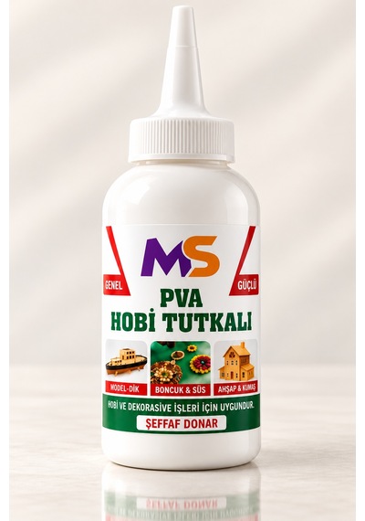 Pva Hobi Tutkalı 150 Gram Şeffaf Hazır Ahşap Karton Kumaş Kağıt Uygulama Maket Yapıştırıcısı