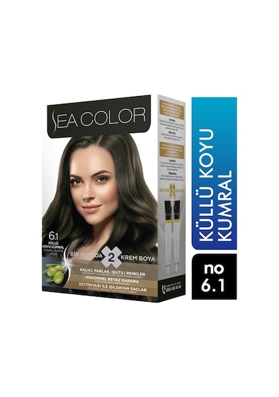 Sea Color Saç Boyası 6.1 Küllü Koyu Kumral 8698753387183