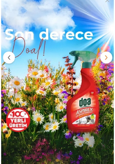 Doa Çok Amaçlı Temizleyici Aspirex 750 Ml Vegan X 3 Adet 3’lü Set