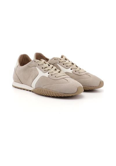 Gönderir Gönderi R Kadın Bej Süet Lastik Bağcıklı Hakiki Deri Sneaker Ddza83742148