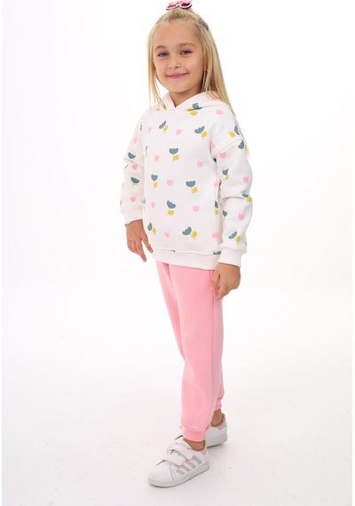 Toontoy Kids Toontoy Kız Çocuk 2'li Takım Baskılı Kapüşonlu Sweatshirt & Beli Paçası Lastikli Jogger Eşofman Altı - Renk Bloklu & 3 İplik Şardonlu Açık Pembe Toontoy Kids Toontoy Kız Çocuk 2'li Takım Baskılı Kapüşonlu Sweatshirt & Beli Paçası Lastikli Jogger Eşofman Altı - Renk Bloklu & 3 İplik Şardonlu Açık Pembe