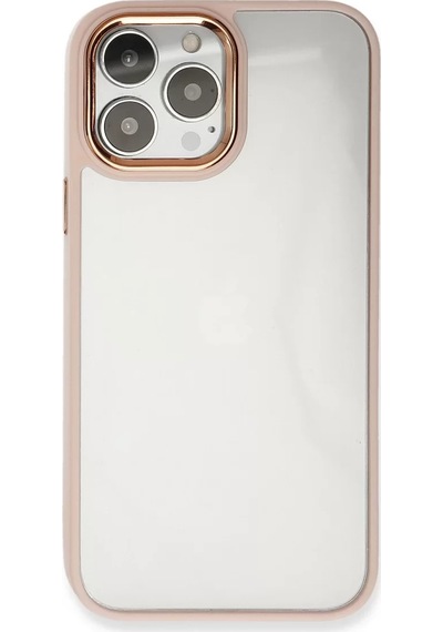 Newface Apple iPhone Uyumlu 14 Pro Kılıf Dora Kapak - Pudra