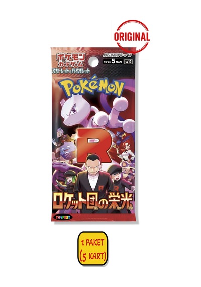 1 Paket 5 Kart Lisanslı Pokemon Glory Of Team Rocket Japonca Koleksiyon Kartı Orijinal Booster