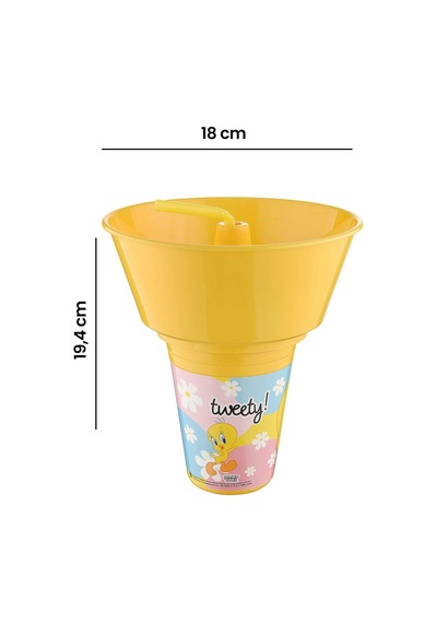 Tuffexx Tweety Mısır Kovalı Pipetli Bardak Renkli
