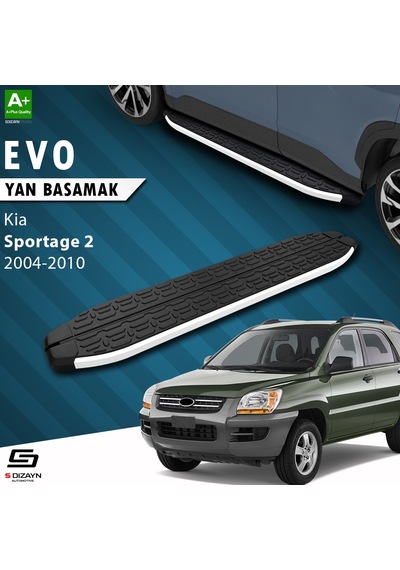 S-dizayn Kia Sportage 2 Evo Aluminyum Yan Basamak 173 Cm 2004-2010