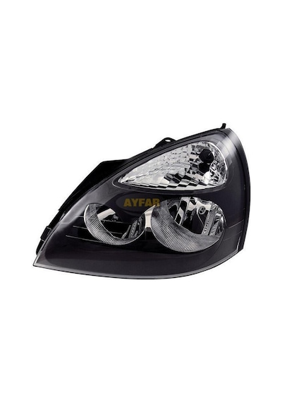 Renault Clio Sağ Ön Far Motorlu Siyah Çerçeveli 2001-2005