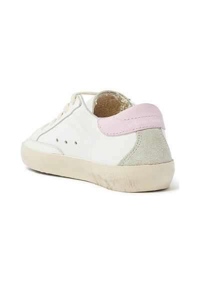 Golden Goose Çocuklar Için Süper Yıldız Deri Spor Ayakkabıları Beyaz