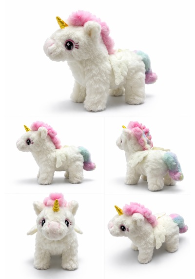 Pilli Hareketli Unicorn Oyuncak Beyaz