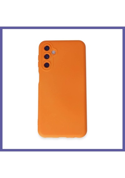 Bezos Samsung Galaxy M14 5g Uyumlu Kılıf Nano İçi Kadife Silikon - Turuncu Nıda