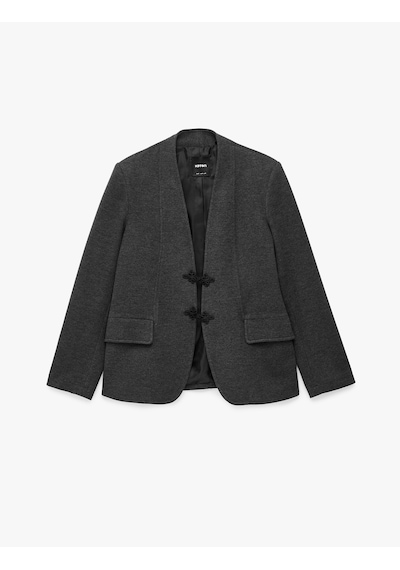 Koton Uzun Kollu Süslü Düğmeli Hakim Yaka Blazer Ceket Napolyon Kapamalı Antrasit 7wak10103ek Koton Uzun Kollu Süslü Düğmeli Hakim Yaka Blazer Ceket Napolyon Kapamalı Antrasit 7wak10103ek
