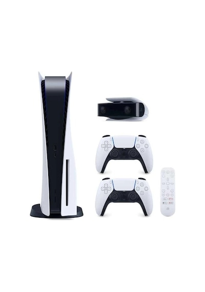 Sony Playstation 5 PS5 Oyun Konsolu + 2 Dualsense Kol + PS5 Kamera + Medya Kumandası (Sony Eurasia Garantili)