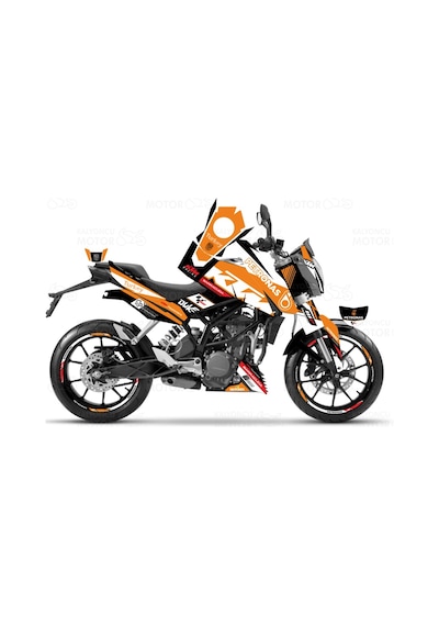 Ktm Duke 390 Petronas Design Turuncu Sticker Set